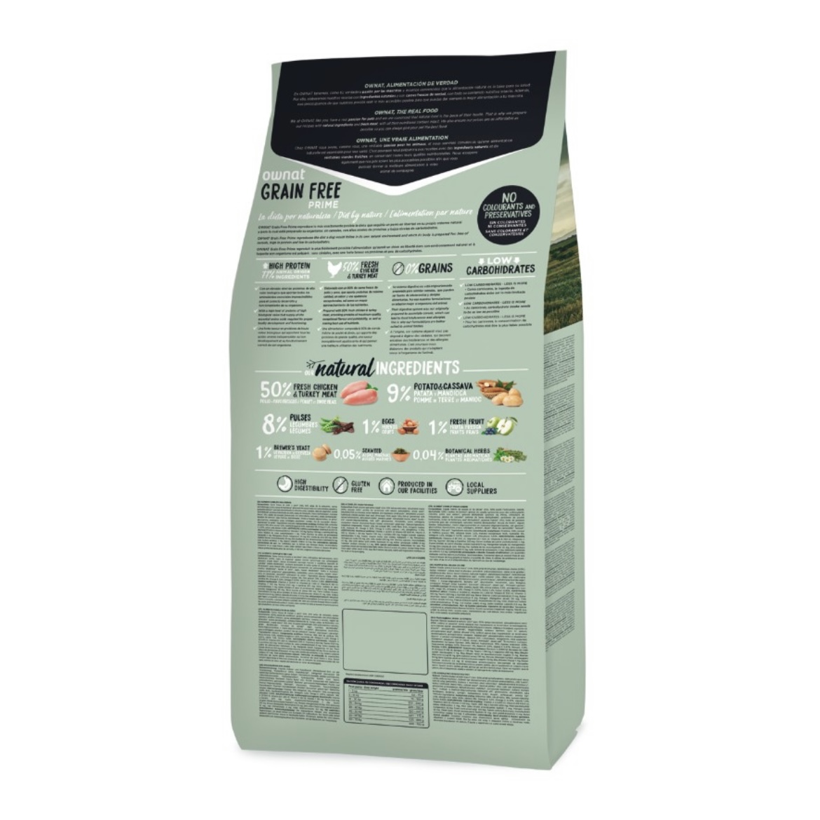 OWNAT chien Prime grain free Adult chicken & turkey 12kg – Image 2