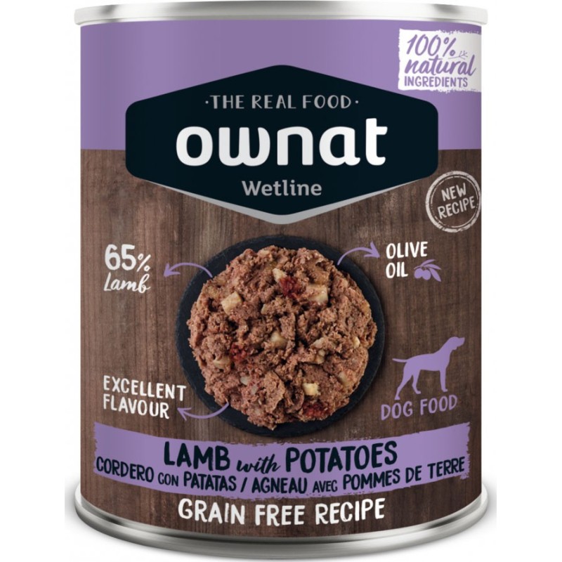 OWNAT Wetline chien Agneau et Pommes de terre 395g