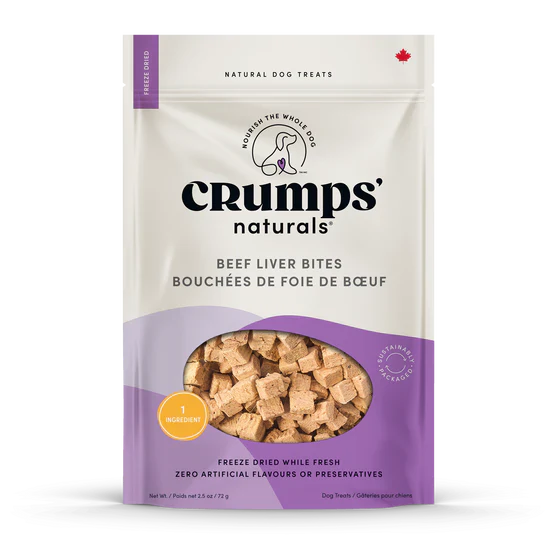 Crumps' Naturals - Gâteries - Bouchées de Foie de Boeuf - Chien