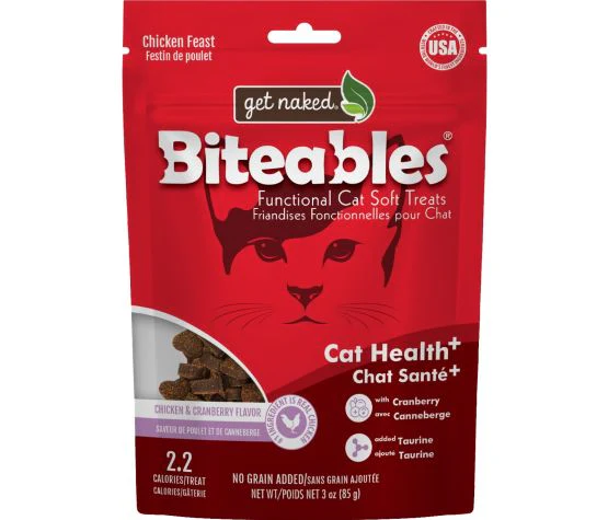 Get Naked - Chat en Santé - Gâterie tendre avec Jus de Canneberge - Sans Grains - 3oz