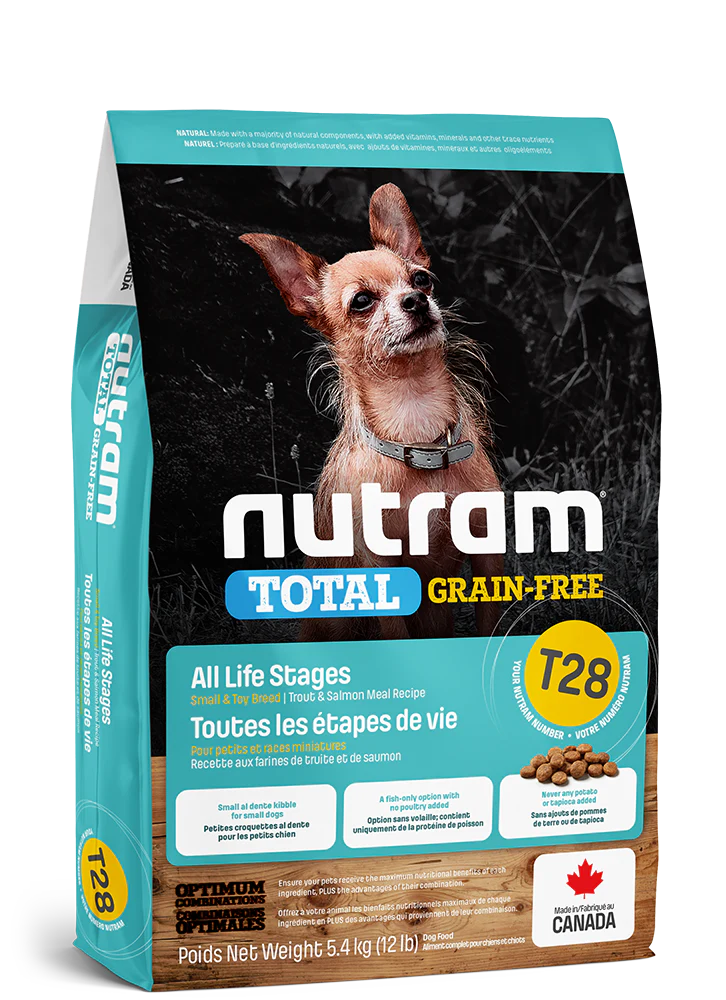 Nutram - Total T28 - Saumon et Truite - Sans-Grains - Petite Race - Chien – Image 2