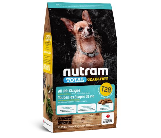 Nutram - Total T28 - Saumon et Truite - Sans-Grains - Petite Race - Chien