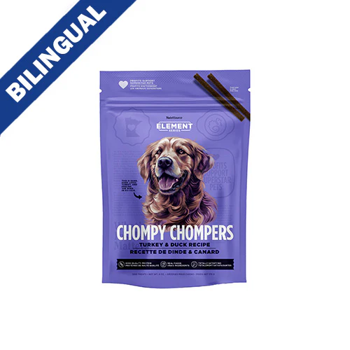NutriSource - Gâteries - Chompy Chompers - Dinde et Canard - Chien - 6oz