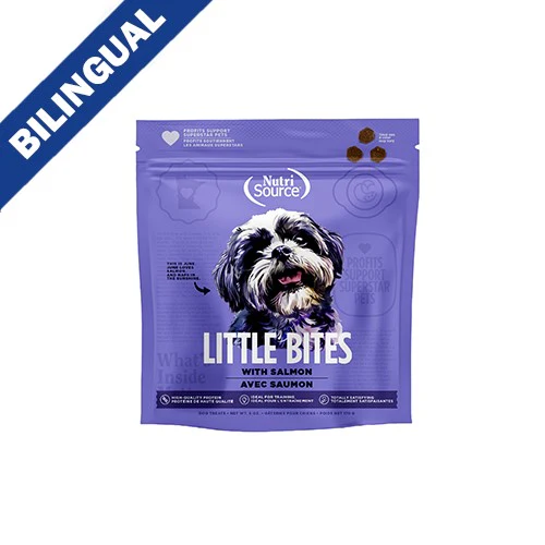 NutriSource - Gâteries - Little Bites - Saumon - Chien - 6oz